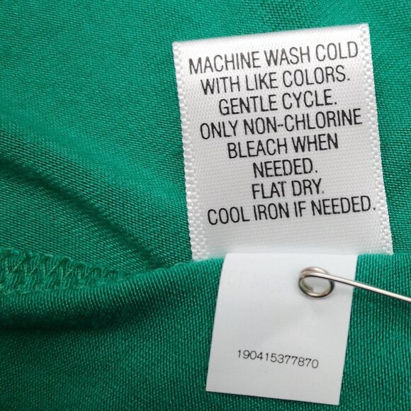 NWT Dana Buchman Ladies Size XL Emerald Elastic Waist Flowy Maxi Skirt - Picture 7 of 9
